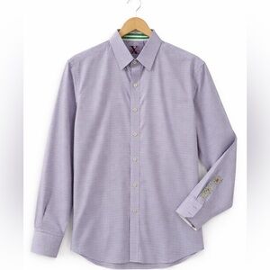 Robert Graham X purple button up dress shirt size medium